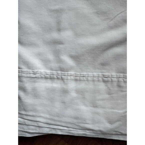 Ralph‎ Lauren Home Collection Queen Flat Sheet 100% Cotton Solid White - Picture 5 of 5